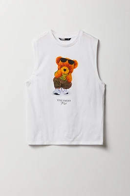 Boys Bear Graphic Tank
