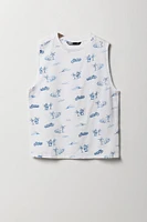 Boys Tropical Vacation Printed Tank