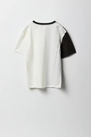 T-shirt rayé avec blocs de couleurs pour garçon