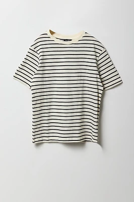 Boys Striped Crewneck T-Shirt