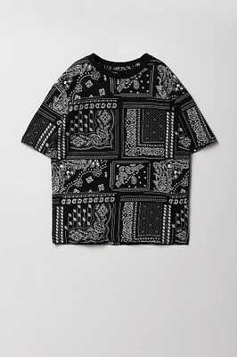 Boys Bandana Print T-Shirt
