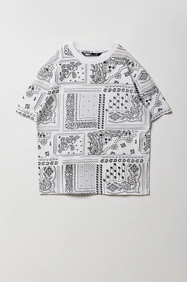 T-shirt avec motif bandana pour garçon