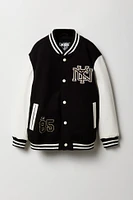 Boys NYC Embroidered Fleece Bomber Jacket