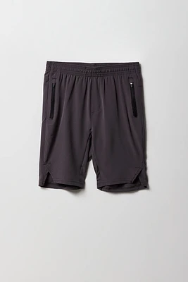 Boys Active Zipper Pocket Short