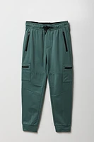 Jogger cargo active avec poche zippée pour garçon