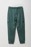 Jogger cargo active avec poche zippée pour garçon