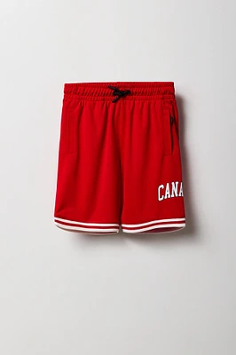 Boys Canada Graphic Mesh Short