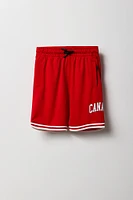 Boys Canada Graphic Mesh Short
