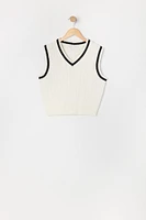 Girls Cable Knit Vest