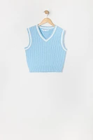 Veste en tricot torsadé pour fille