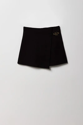 Girls Buckled Wrap Skort