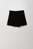 Girls Buckled Wrap Skort