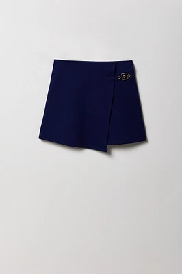 Girls Buckled Wrap Skort