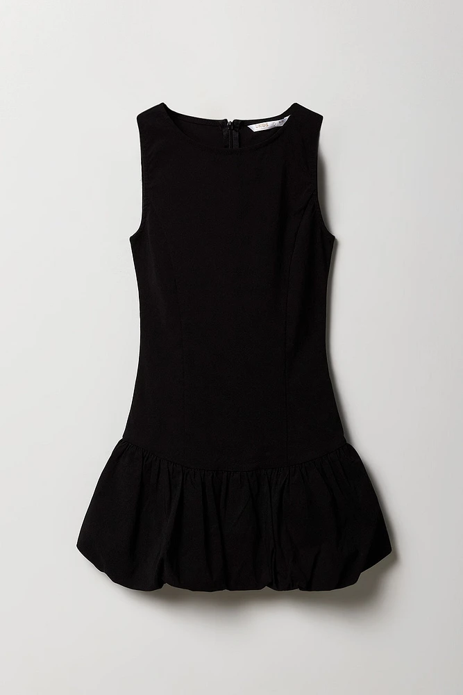 Girls Sleeveless Balloon Dress