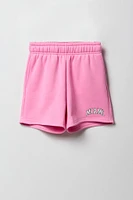 Girls City Graphic Fleece Short