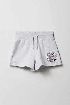 Girls Active Graphic Fleece Short