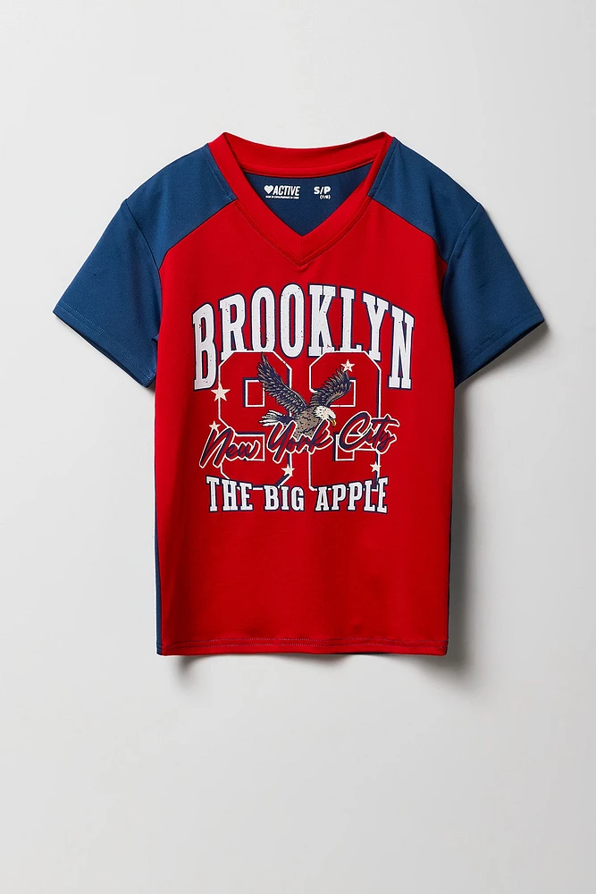 T-shirt Active à imprimé contrastant pour fille
