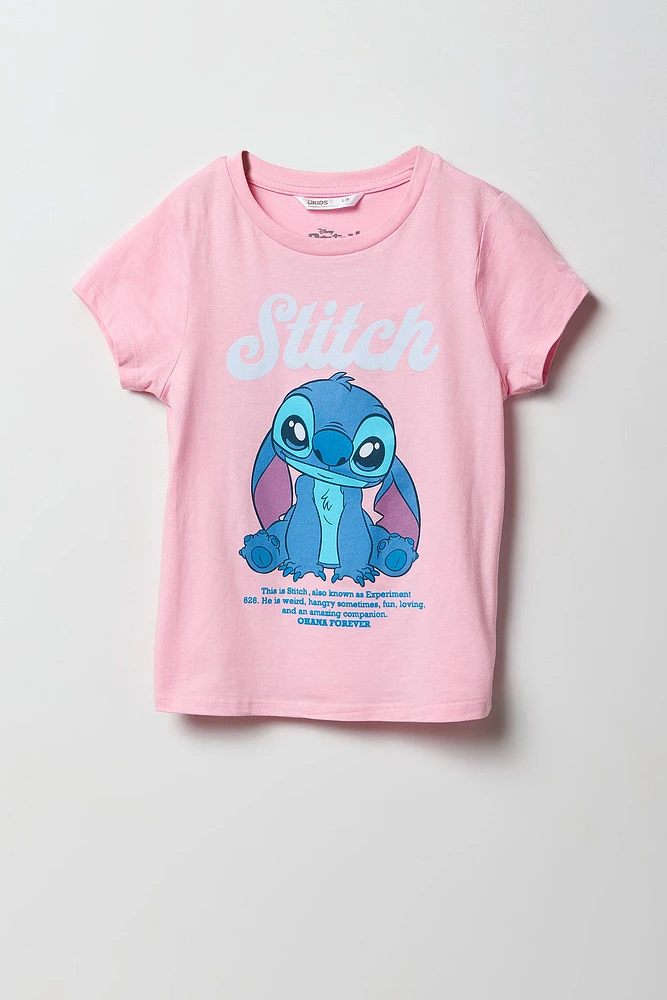 T-shirt à imprimé Stitch Experiment pour filles