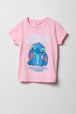 T-shirt à imprimé Stitch Experiment pour filles