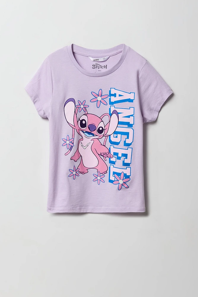 T-shirt à imprimé Angel pour filles