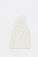 Girls Knit Pom Beanie