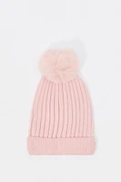 Girls Knit Pom Beanie