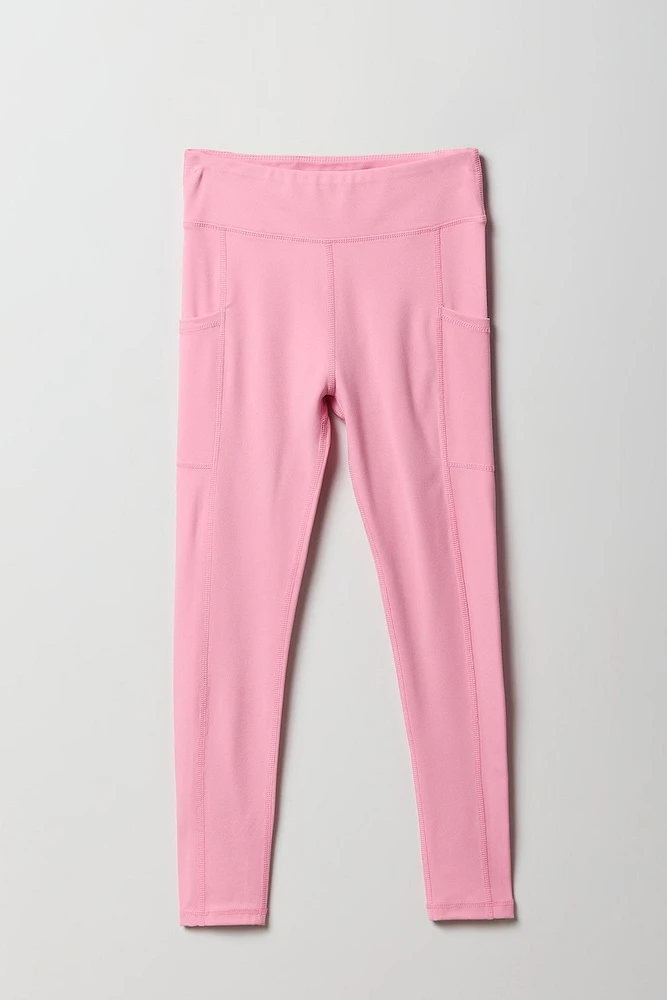 Legging Active doux avec poches latérales pour fille