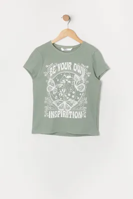 T-shirt à imprimé Inspiration pour fille