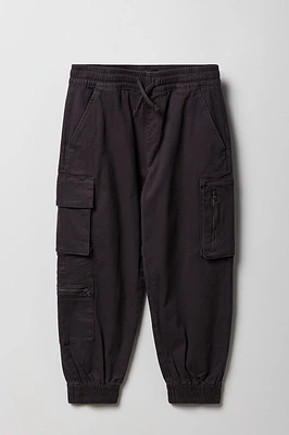 Jogger cargo avec poches à fermeture glissière pour garçon