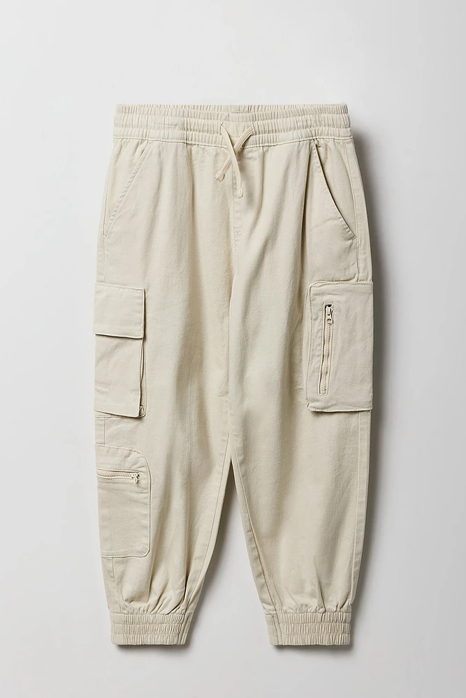 Boys Zip Pocket Cargo Jogger