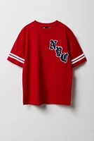 T-shirt avec motif brodé en chenille pour garçon