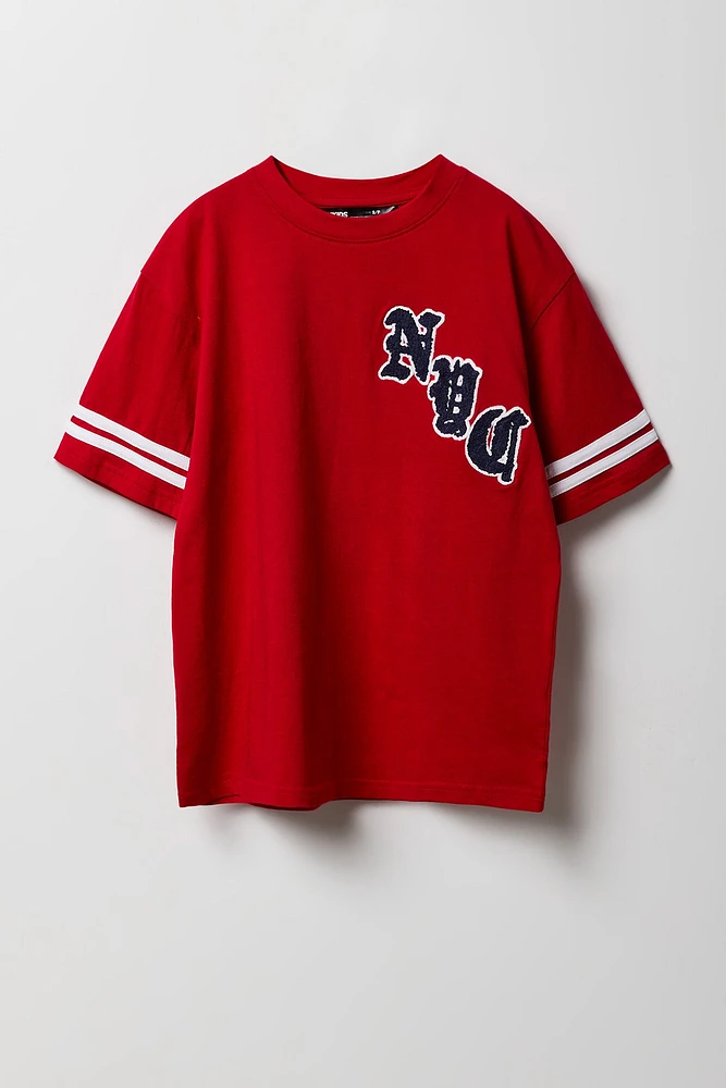 Boys Chenille Embroidered T-Shirt