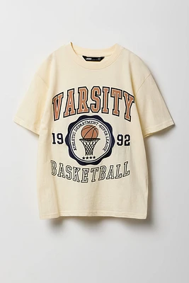 T-shirt à imprimé Varsity Basketball pour garçon