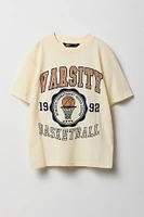 T-shirt à imprimé Varsity Basketball pour garçon