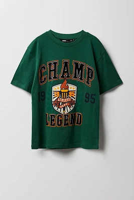 T-shirt à imprimé champ Legend pour garçon