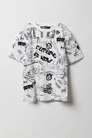 T-shirt à imprimé graffitis pour garçon