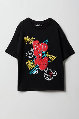 T-shirt à imprimé Find My Way pour garçon