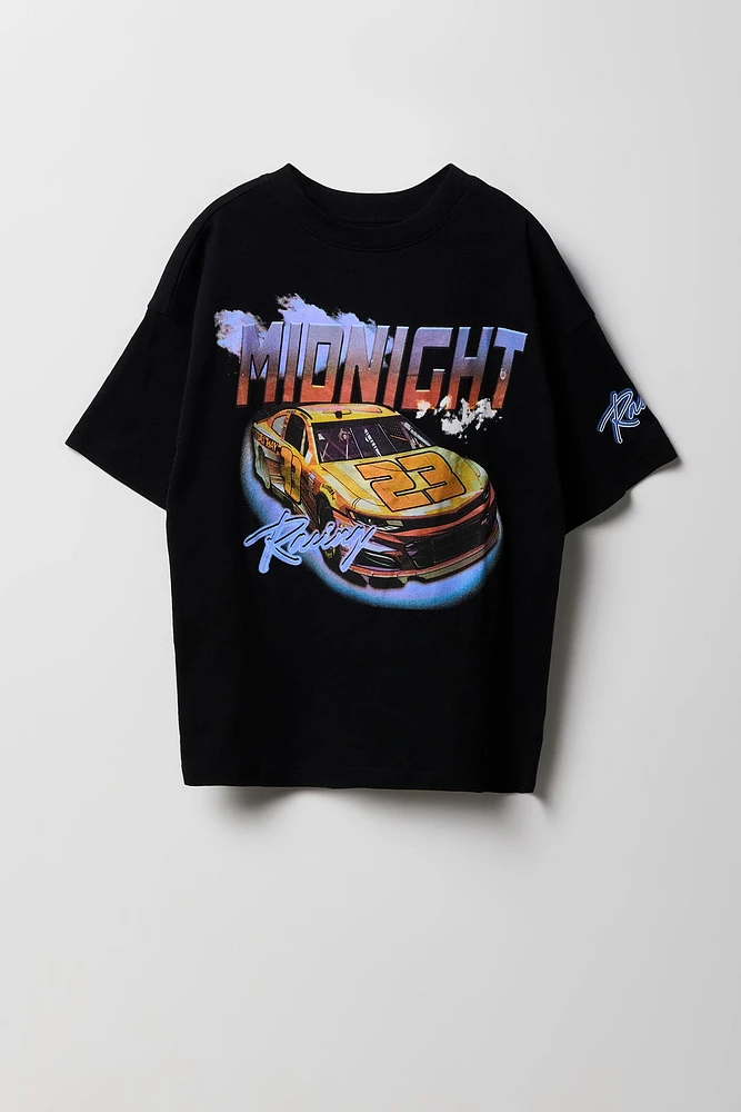 T-shirt à imprimé Midnight Racing pour garçon