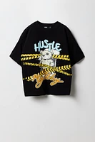 T-shirt à imprimé Hustle Bear pour garçon