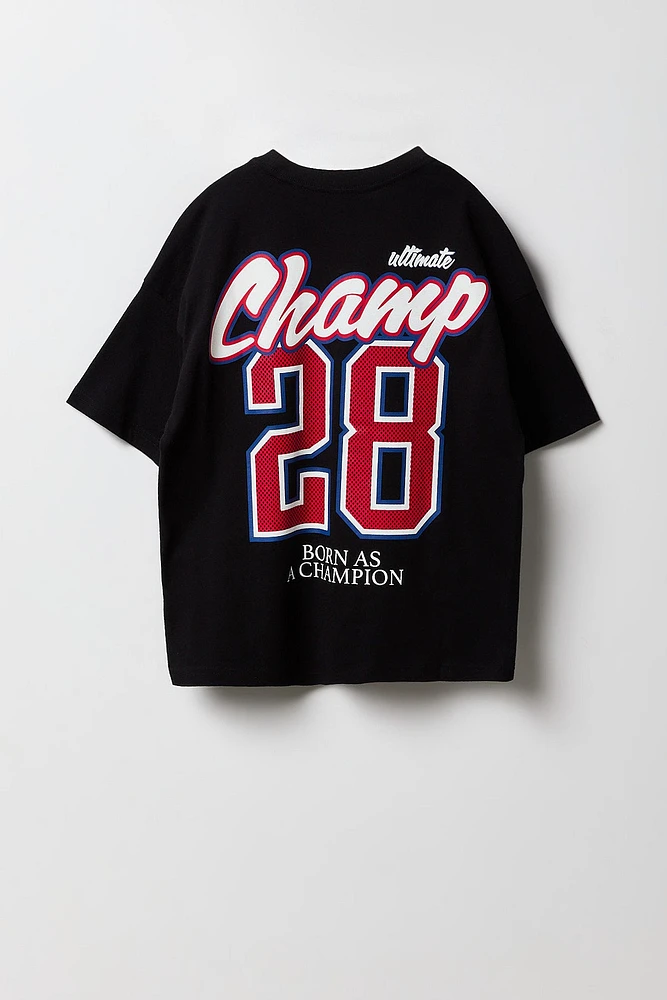 T-shirt à imprimé Ultimate Champ pour garçon