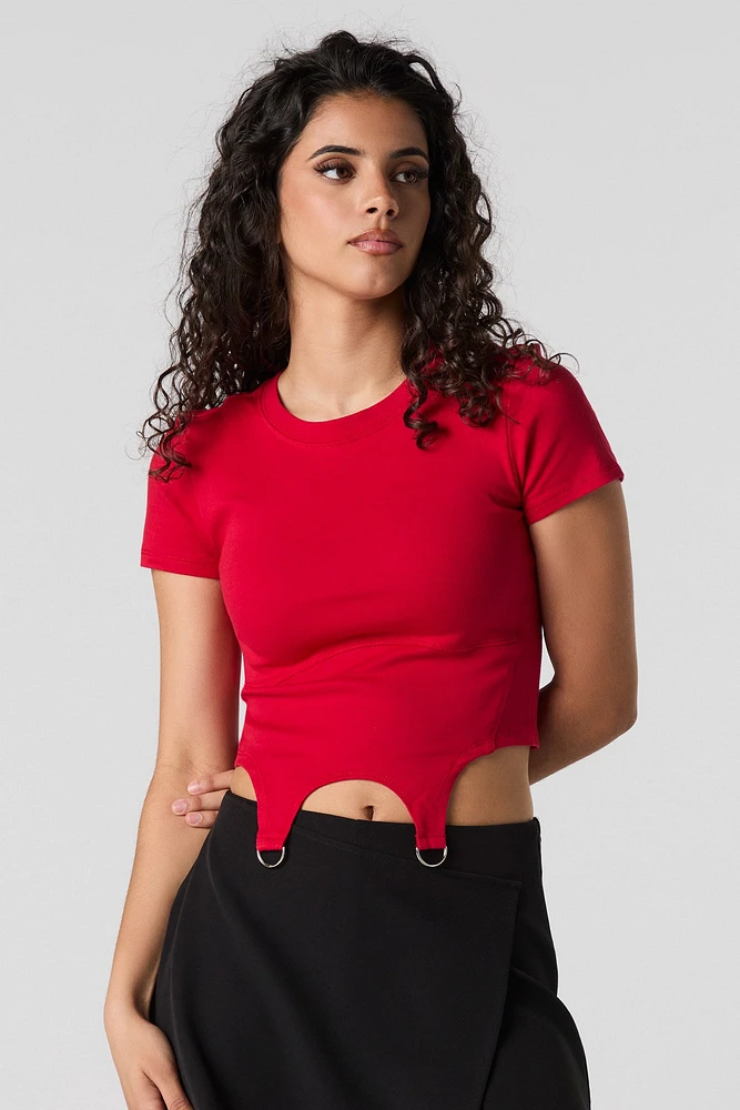 Short Sleeve Garter Top