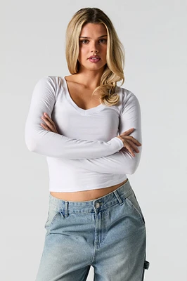 Everyday V-Neck Long Sleeve Top