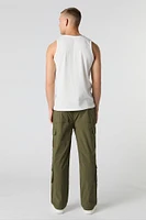 Pantalon cargo en nylon