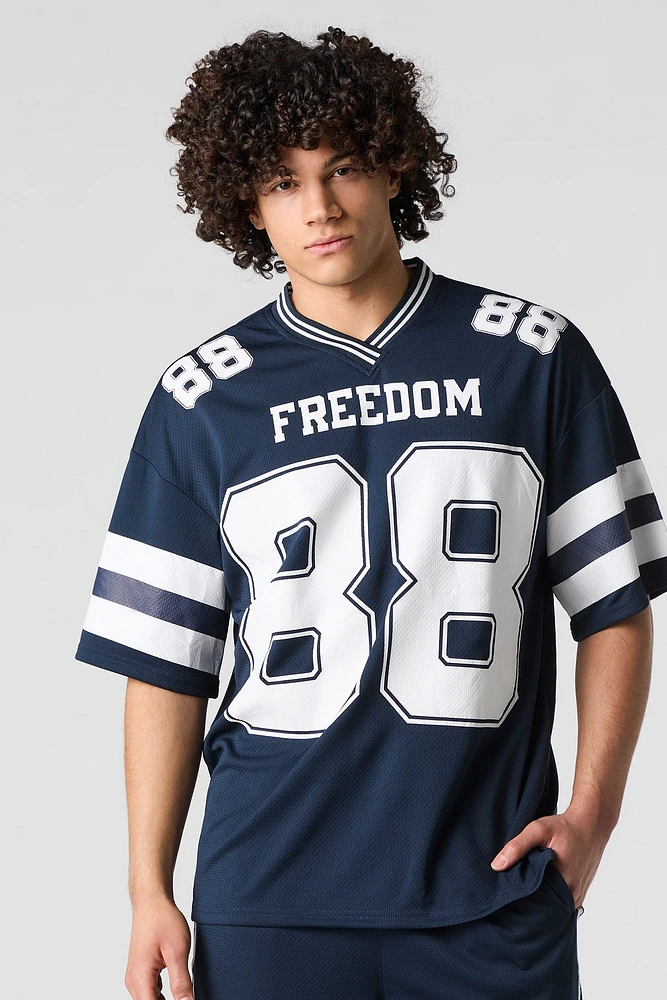 Jersey sport en filet imprim