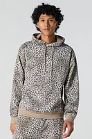 Cheetah Print Fleece Hoodie