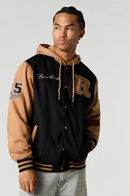 Blouson collégien à broderie en chenille Race Team