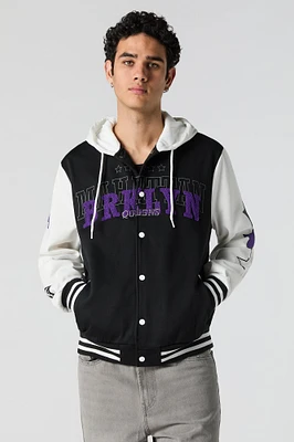 Brooklyn Chenille Embroidered Varsity Jacket