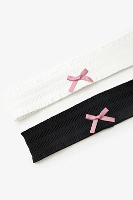 Ensemble de bandeaux froissée avec boucle (paquet 2