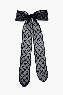 Barrette en dentelle avec boucle