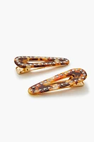 Rhinestone Tortoiseshell Hair Clips (2 Pcs)